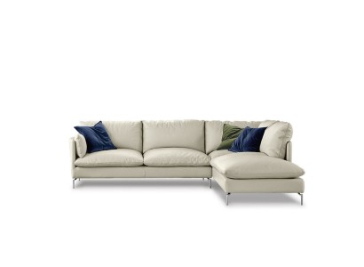 Роскошный современный дизайнерский белый угловой диван L-формы 