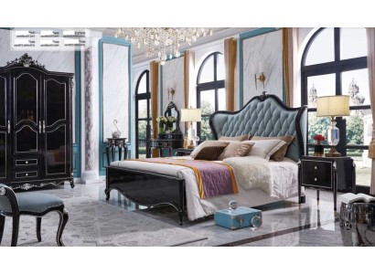 Бесподобный спальный гарнитур в нежно-голубом стиле Честерфилд