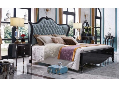 Дизайнерская кровать для спальни в стиле Честерфилд
