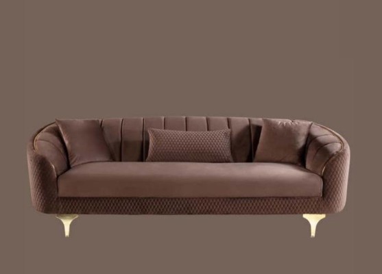 Wohnzimmer Sofa 3 Sitz Couchen Sofas Gepolsterte Couch Stoff Möbel Einrichtung