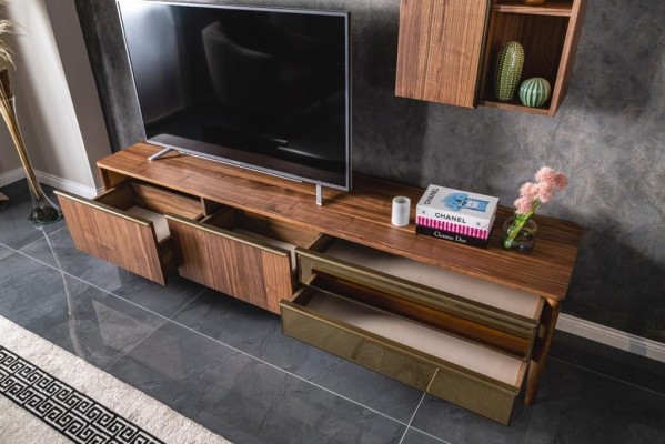 tv stand Living room TV cabinet Lowboard Sideboard Chest of drawers Wall unit Modern Wood new