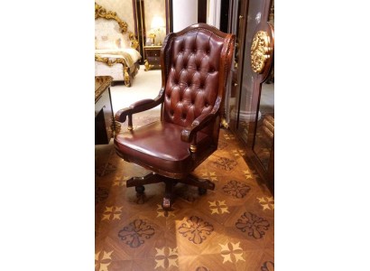 Изысканное кресло руководителя Честерфилд изготовлено из самых современных материалов, оно выглядит стильно и респектабельно