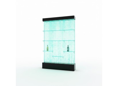 Counter Shelves Designer Illuminated Led Water Wall Bar Shelf Column