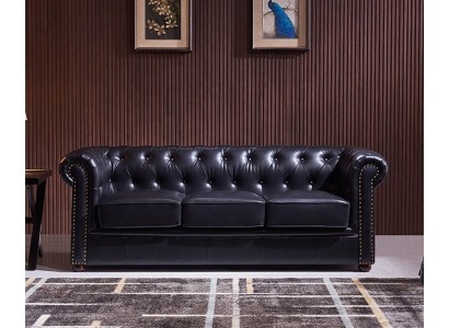 Велеколепный трехместный диван в стиче Честерфилд в шикарном исполнении 