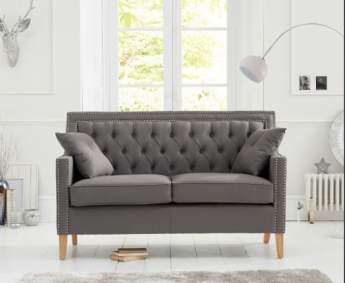 Chesterfield Sofa Couchen Polster Garnitur Couch Polster Stoff 2 Sitz