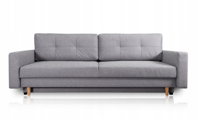 Sofa 3 Sitzer Grau Sofas Stil Luxus Wohnzimmer Modern Design Polster Stoff Neu