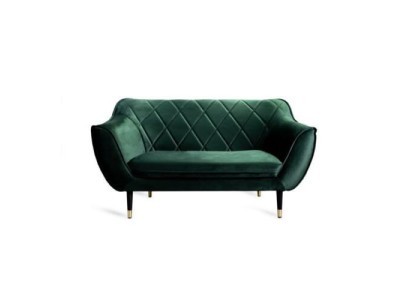 Изысканный ультра комфортный двухместный диван софа зеленого цвета