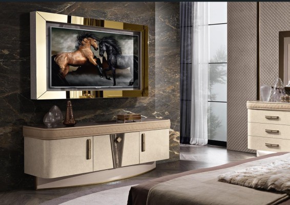 Set Modern Wall unit Chest of drawers TV-cabinet Living room Wall units Living room Set TV-Frame
