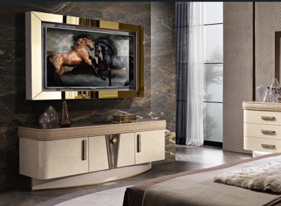 Set Modern Wall unit Chest of drawers TV-cabinet Living room Wall units Living room Set TV-Frame