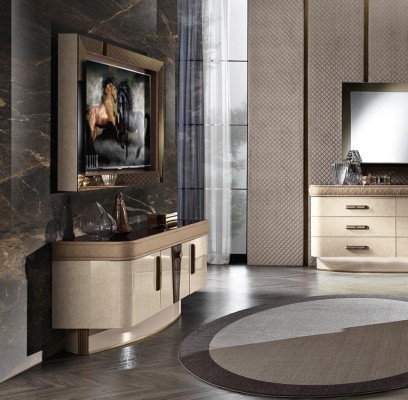 Set Modern Wall unit Chest of drawers TV-cabinet Living room Wall units Living room Set TV-Frame