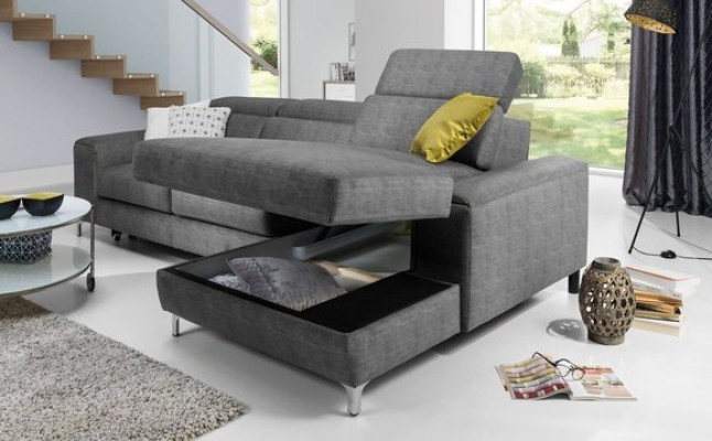 Schlafsofa Sofa Polster Wohnzimmer Ecksofa Textl Sitz Garnitur Funktions Couch