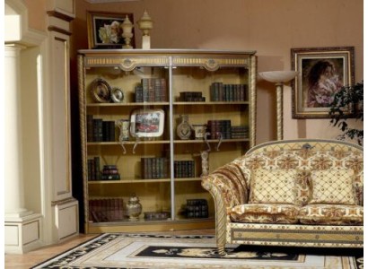 Эксклюзивный книжный шкаф в роскошном классическом стиле Барокко Рококо