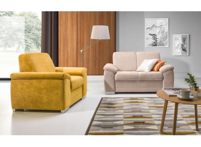 Sofagarnitur Set Polster Textil Stoff Couch 2+1 Sitzer Set Stoff Textil Couchen