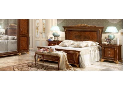  Дизайнерская роскошная двуспальная кровать в классическом стиле барокко изготовлен из натурального дерево