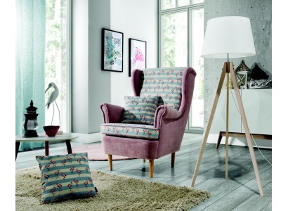 Дизайнерское кресло для отдыха в благородном классическом стиле 