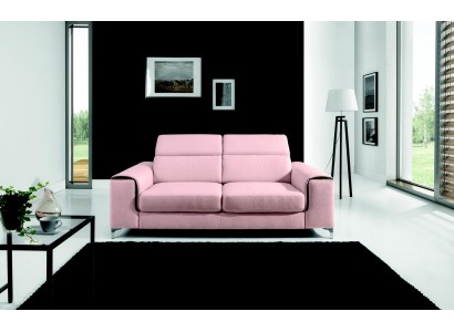 Респектабельный современный 2-х местный диван в стильном розовом цвете