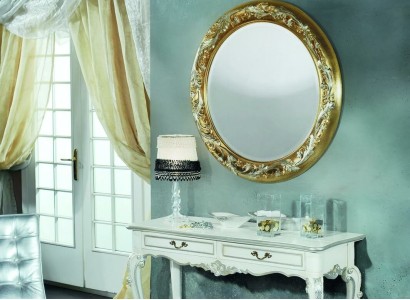 Round Wall mirror Mirror Bathroom Hallway Design Salon Medusa Antique Style Glass Round new