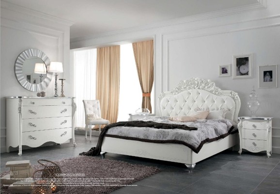 Bett Stil Schlafzimmer Betten Holz Italienische Möbel Design Klassische Art déco