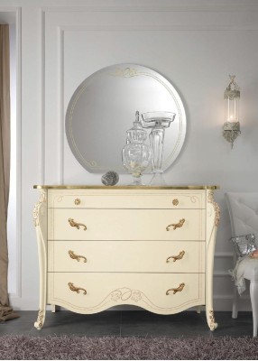 Kommode Beige Sideboard Stil Holz Möbel Kommoden Neu Italienische Möbel Design