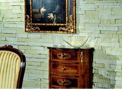 Wood Italian Style Furniture Luxury TV Cabinet Brown Chest of Drawers Style Baroque Antique Style
