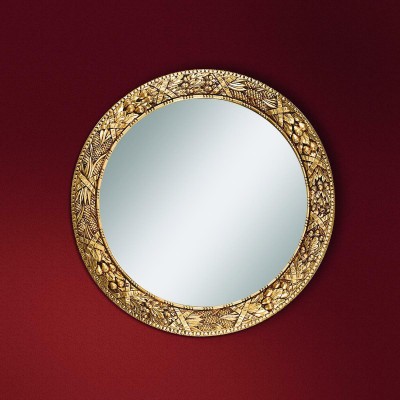 Classic r Wall mirror Wood Mirror Furniture new Baroque Round Round Frame Wall new