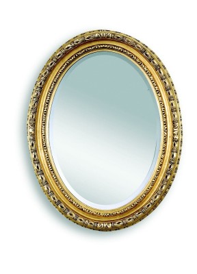 Classic r Designer Mirror Wall mirror Oval mirror Oval Baroque Rococo 68x88cm