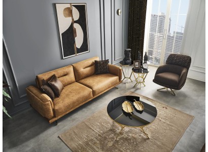 Комфортный стильный диванный гарнитур 3+1 от европейского производителя мебели 