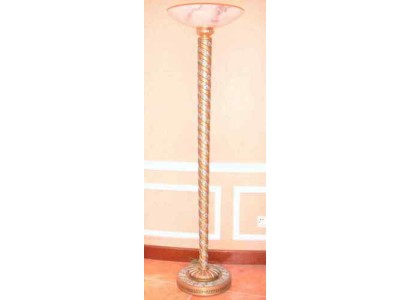 Стильная напольная лампа в классическом стиле Барокко Рококо изготовлен из натурального дерево