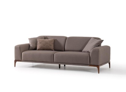 Wohnzimmer Sofa Couch Dreisitzer Design Luxus Couchen Möbel braun