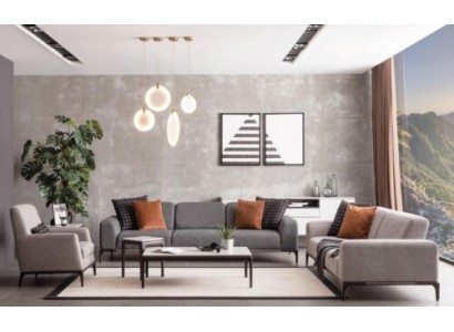 Элегантный мега комфортный 4х-местный диван серого цвета изготовлен из высококачественного материала
