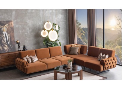Современный большой угловой диван привлечет внимание своим эксклюзивным внешним видом