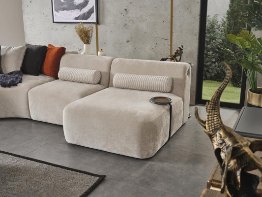 Set Ecksofa L Form Sitz1 Sofagarnitur Couchtisch Hocker Wohnzimmer