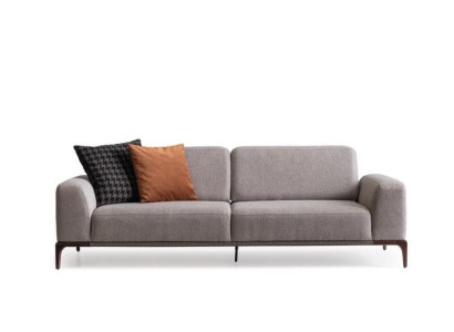 Wohnzimmer Sofa 3 Sitzer Design Stil Möbel Moderne Sofas grau