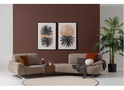 Дизайнерский функциональный 5-местный диван современного дизайна изготовлен из высококачественного материала