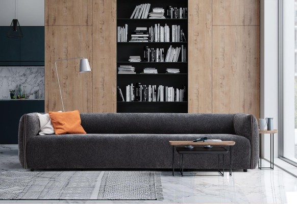Большой 4-местный диван благородного и современного дизайна изготовлен из высококачественного материала
