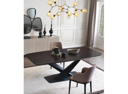 Дизайнерский комплект стола и 4 стульев в современном стиле модерн 