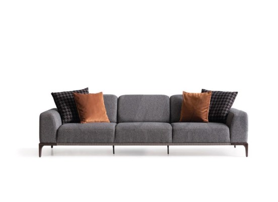 Wohnzimmer Sofagarnitur 4 Sitzer Couchtisch 2x Beistelltische Luxus Sofa