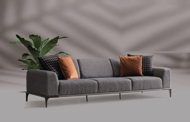 Wohnzimmer Sofagarnitur 4 Sitzer Couchtisch 2x Beistelltische Luxus Sofa