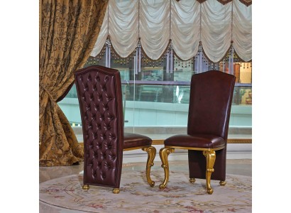 Дизайнерский комплект стульев Честерфилд из 6 шт в благородном классическом стиле