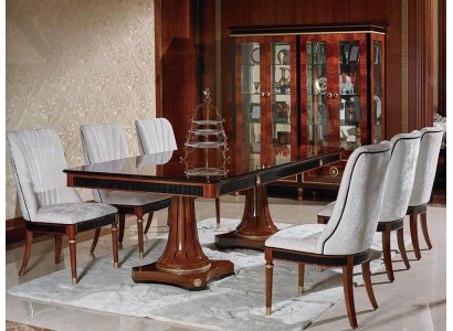 Дизайнерский комплект стульев в современном классическом стиле из натурального массива дерево 