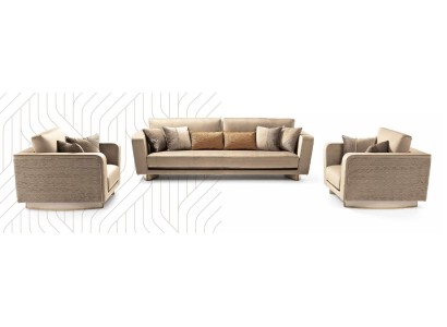 Sofagarnitur Luxus Möbel Couch Sofa Polster 3+2 Sitz Couchen Sofas 2tlg Italien