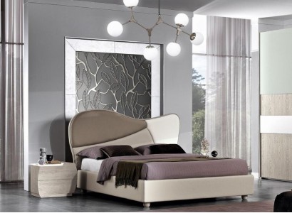 Bedroom Complete Set Royal Modern Bed Wardrobe Bedside table 5-piece