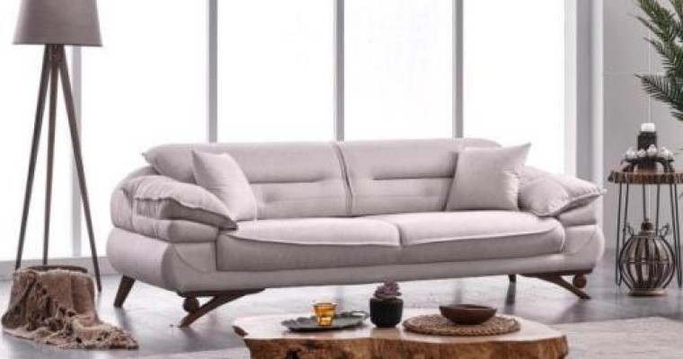 Sofagarnitur 3+1 Sitzer Stil Modern Luxus Möbel Polster Stoff Relax Sofa