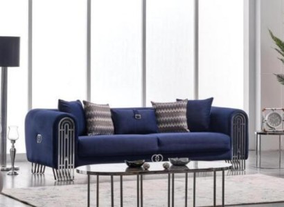 Wohnzimmer Sofa 3 Sitzer Modern Design Polster Textil Möbel Luxus Sofa