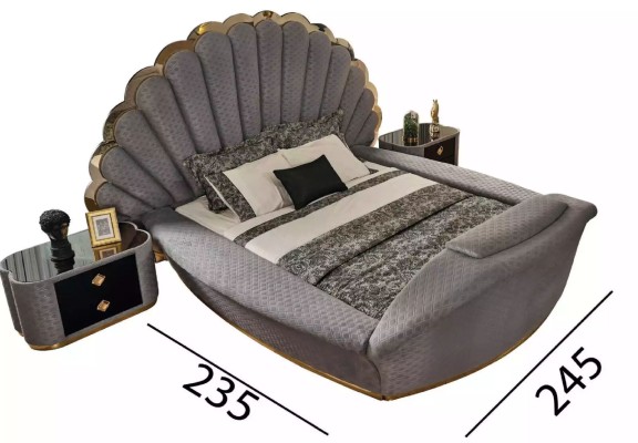 Schlafzimmer Bett 2x Nachttische Luxus Betten Set Komplett Design Möbel 3tlg