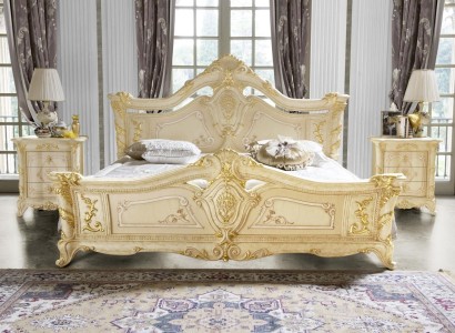 Bedroom Set Design Art Deco Luxury Beds Bed Bedside table 3 pieces.