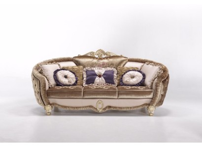 Дизайнерский 3-местный диван в классическом стиле барокко