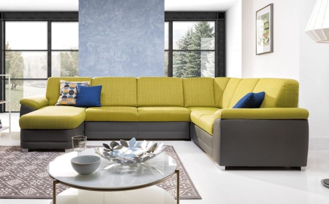  Многофункциональный большой угловой диван U - формы в  современном изысканном стиле 